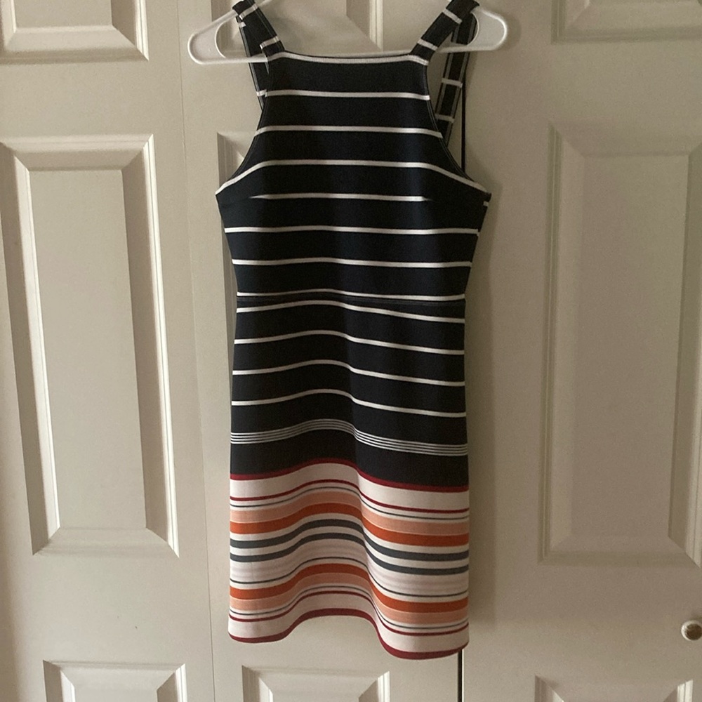 Abercrombie & Fitch women’s large mini dress multi colored peekaboo back